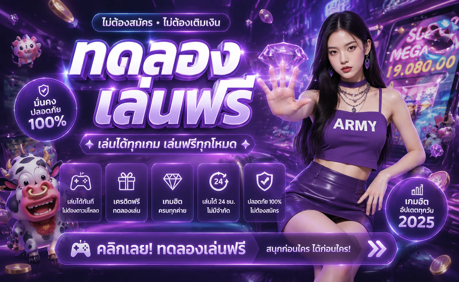 หน้าทดลองเล่นสล็อตฟรีที่ MONYFLOW98 ครบทุกค่ายดัง
